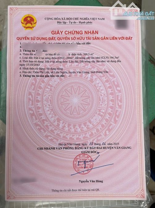 Bán lô góc 366,1m phi liệt giá 3x - 4