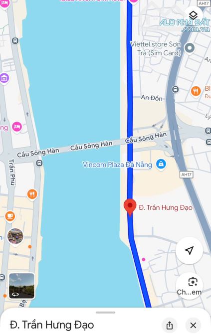 BÁN LÔ TRẦN HƯNG ĐẠO – ĐẦU CẦU SÔNG HÀN –SƠN TRÀ –70M2-NGANG 7M-2,X TỶ