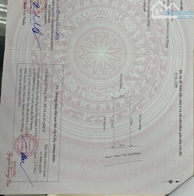 ❌❌❌Bán đất mặt đường trục thôn trải nhựa 5m tại Nam Sơn, An Dương chỉ 1,85 tỷ