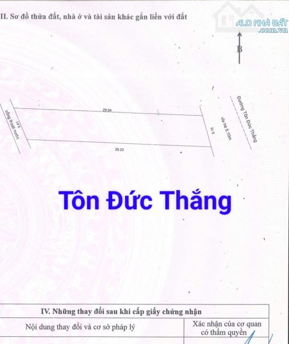 Mặt Tiền Tôn Đức Thắng ngay ngã Tư Ngô Văn Sở Kinh doanh vịp.  S= 145m2, Giá: 11.2 tỷ