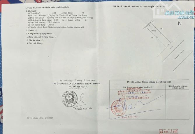 Bán nhà mặt tiền đường Nguyễn An Ninh, Phường 4, TP Vị Thanh, Hậu Giang