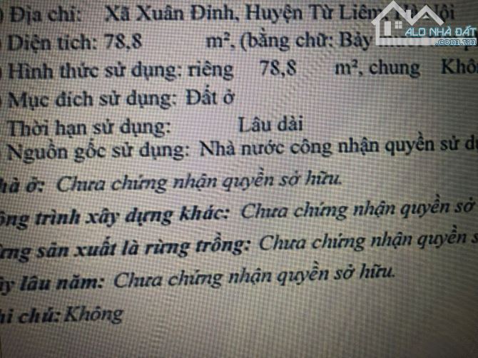 Bán nhà chính chủ 78,8m2 sổ đỏ chính chủ vài phút đi bộ ra công viên Hòa Bình