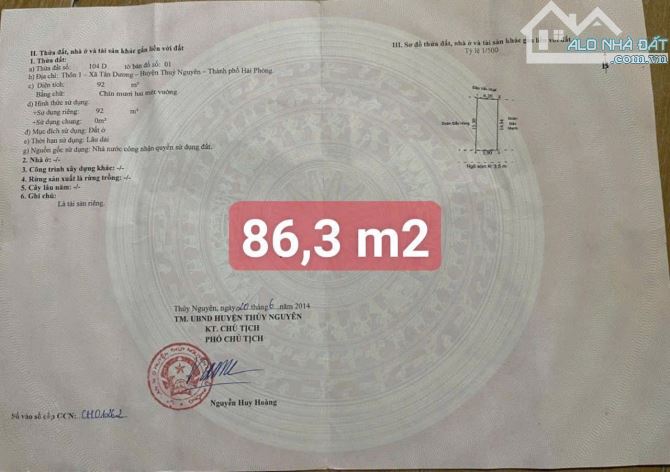 Siêu phẩm nằm trên tuyến đường thông từ 359 ra đường máng