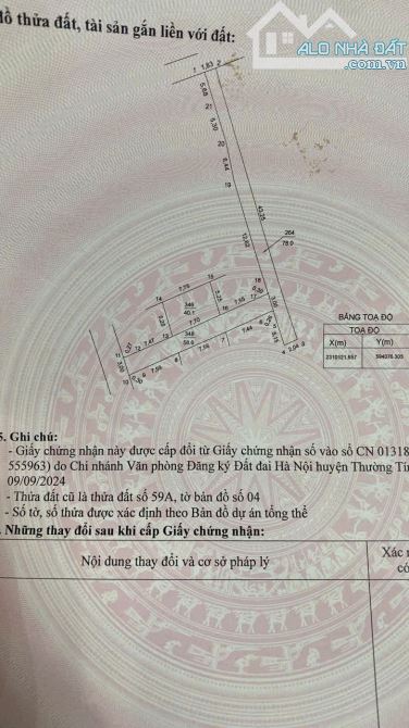 💥chủ cần bán nhanh mảnh đất đẹp 👉Hồng Vân, Thường Tín , HN  **Diện tích 40,1m²
