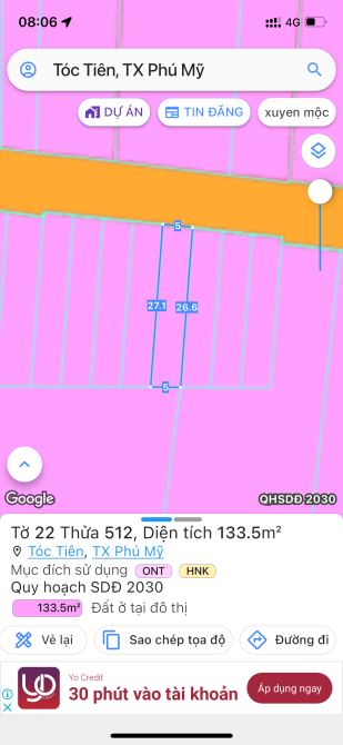 Mặt tiền đường chính Mỹ Xuân Tóc Tiên từ 2ty1 hạ còn 1.6xx - 1