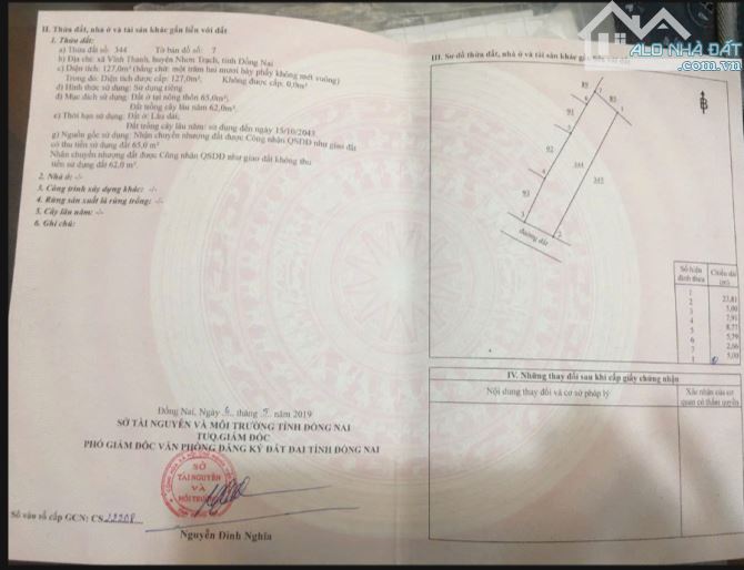 Bán đất mặt đường Hùng Vương, Vĩnh Thanh, Nhơn Trạch, Đồng Nai - 1