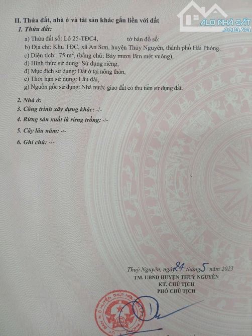 💥💥💥 Tái định cư rẻ và đẹp nhất Thành Phố Thuỷ Nguyên - Hải Phòng mang tên tdc An Sơn . - 1