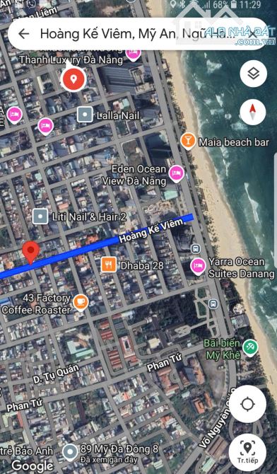 VIP! BÁN ĐẤT 2 MẶT TIỀN 175M2 - 36 TỶ - MT HOÀNG KẾ VIÊM - Q. NGŨ HÀNH SƠN - 2