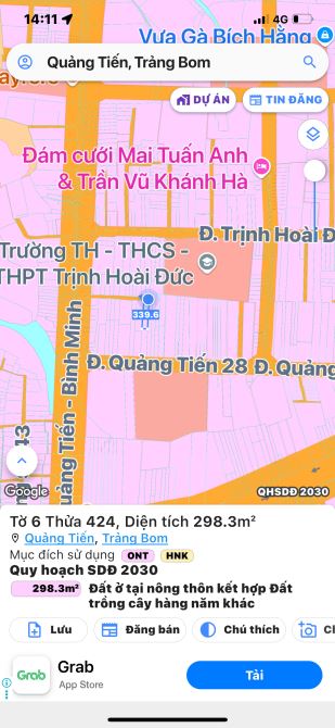 Đất nền giá rẻ sổ riêng thổ cư đường 36 Quảng Tiến sát trường IGC Trịnh Hoài Đức. - 2