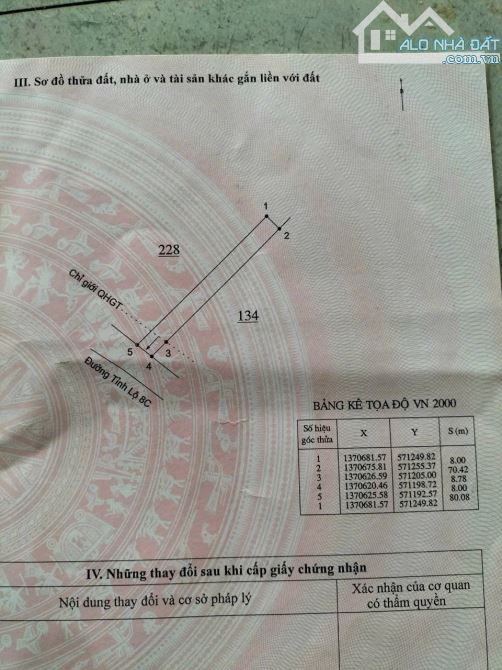 Mừng đại Lễ 30/4 Chủ kẹt tiền bán gấp lô đất  635.7m2 có 100m2 ONT, ngang 8m. Nằm ngay mặt - 3