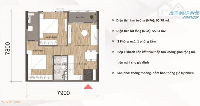 Bán căn hộ Akari City tầng cao, có sẵn HĐ thuê, trả trước 1 tỷ nhận nhà, sổ hồng - 5