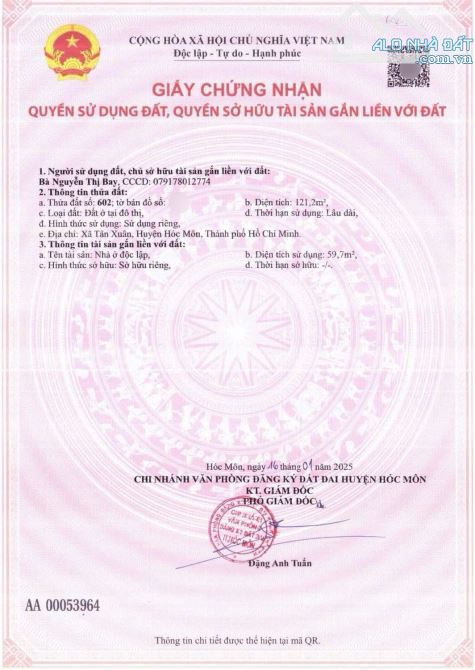 ông Chín thiếu nợ nhờ đi gấp căn 121m2, 770tr sổ hồng riêng Tân Xuân Hóc Môn - 6