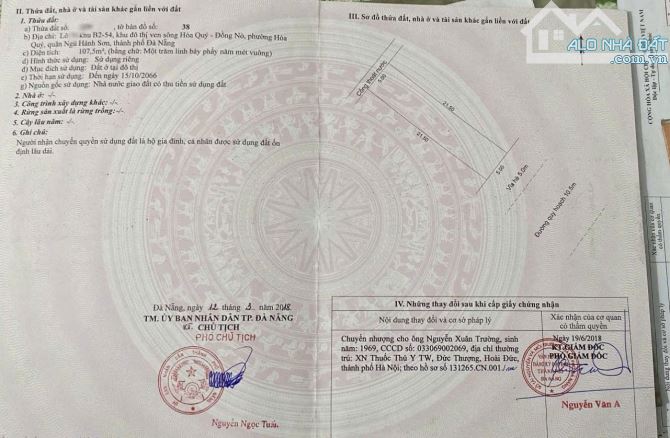 Chính Chủ Anh Ngọc Bán Đất Nam Hòa Xuân Đường Trương Quang Được 10m5 Hướng Nam Giá 3.5 Tỷ
