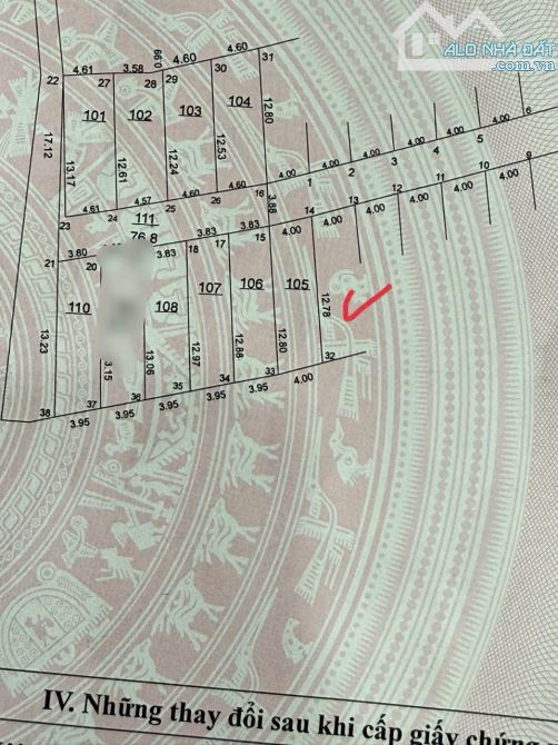 Nhỉnh 1 tỷ tí ti có ngay 50.3m full thổ cư,đường 4m thông tại Lò Nồi, Hiền Ninh, Sóc Sơn
