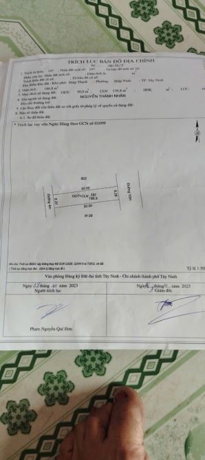 Cần bán đất mặt tiền đường Cơ Thánh Vệ, phường Hiệp Ninh, TP Tây Ninh
