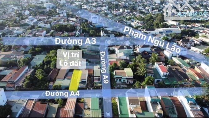 BÁN LÔ ĐẤT ĐẸP DÀI MẶT TIỀN ĐƯỜNG A4 PHẠM NGŨ LÃO - DT: 5x54m - TC: 100% - 3,39 TỶ