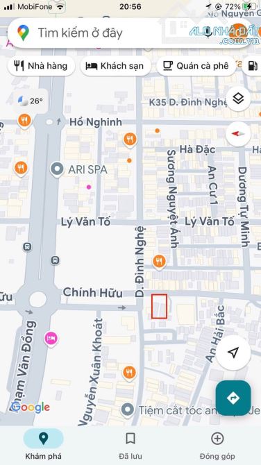Đất MT_Chính Hữu ,Sơn Trà  cạnh Dương Đình Nghệ,S=645m2 ngang 14m —- G I Á : 66 Tỷ - 1