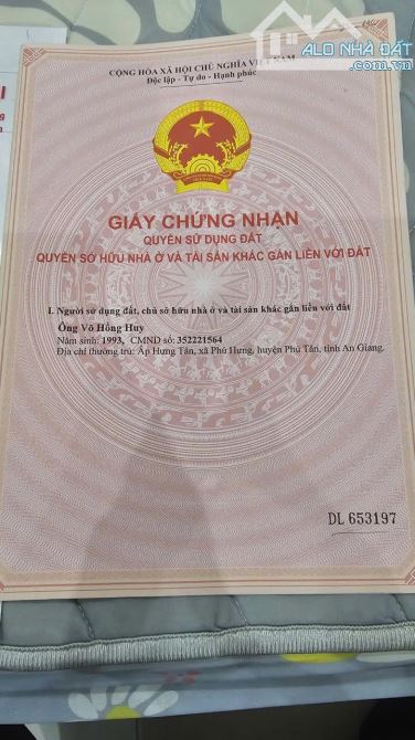 Nhà mặt tiền đường nhựa 5m. 1 trệt 1lầu, Tiện kinh doanh - 1