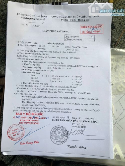 Cần Bán Gấp Nhà Tại Phường 14, Gò Vấp Chỉ 6,8 Tỷ - 1