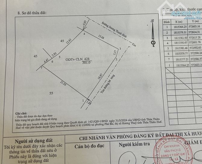 Bán đất đẹp giá rẻ gần chợ Phú Bài - 1