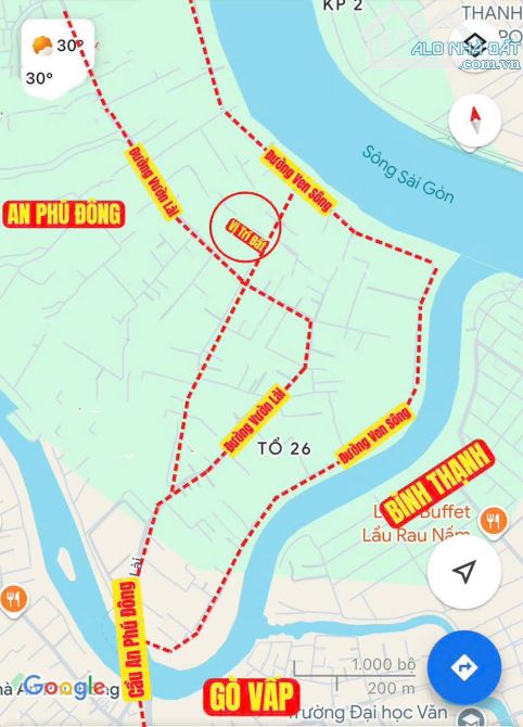 CHỈ 7.2 TỶ ĐẤT MẶT TIỀN 331 VƯỜN LÀI, đường thông ra sông Sài Gòn, Cách GÒ VẤP chỉ 1.1km - 2