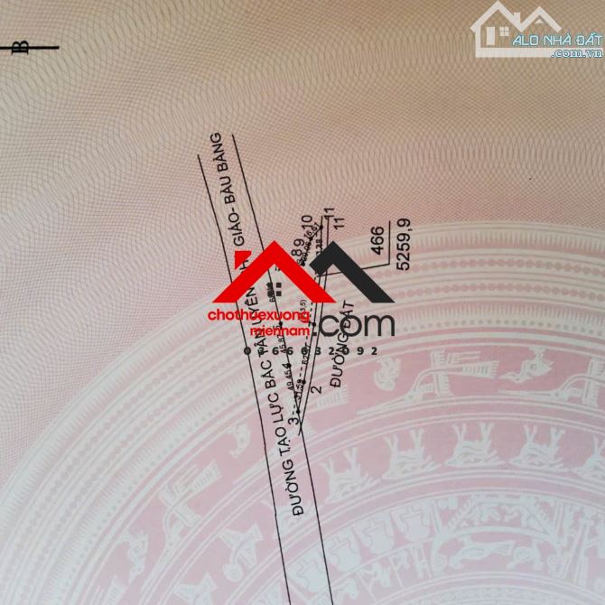 CHO THUÊ ĐẤT MẶT TIỀN ĐƯỜNG TẠO LỰC BẮC TÂN UYÊN - PHÚ GIÁO - BÀU BÀNG, BÌNH DƯƠNG – DIỆN - 2