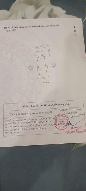 Bân đất phân lô thị trấn An Dương đường 10m chỉ hơn 28tr/m. - 2
