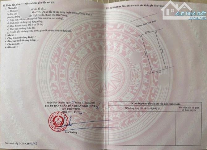 2 lô duy nhất 67,5 và 63m mặt đường Bạch Thái Bưởi Cây Đa mở bán lúc này - 3