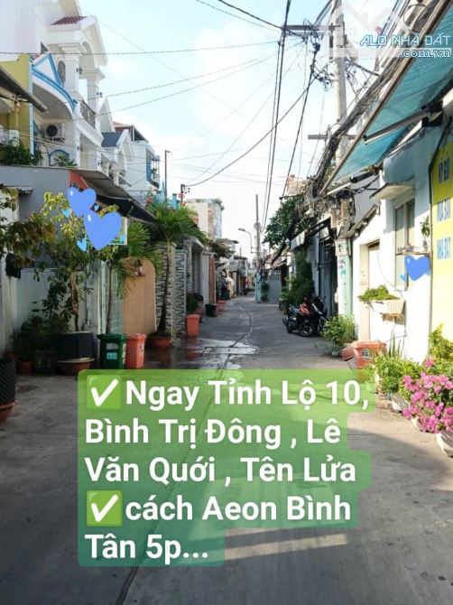 💥Nhà mới đẹp Lô Góc 2MT, 2 tầng, dt 45m2, hxh 🚗 thông, sát Aeon Tên Lửa - nhỉnh 3 tỷ - 3