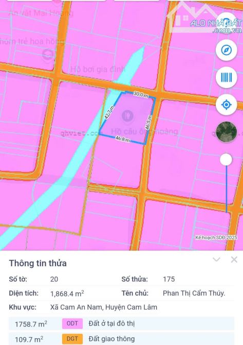Bán lô đất thôn Vĩnh Trung, xã Cam An Nam - Cam Lâm - Khánh Hoà - 3