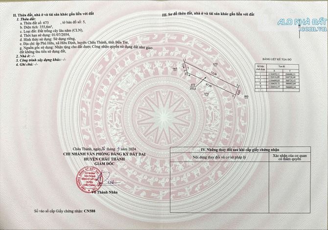 Bán 2 nền liền kề gần 900m2 xã Hữu Định đất sau lưng nghĩa trang Tỉnh Bến Tre - 4