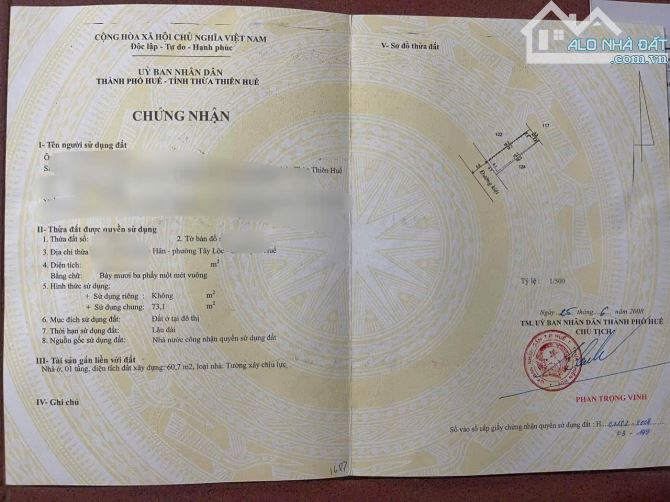 Bán nhà Nội Thành đường Lê ngọc hân TT TP huế giá rẻ - 6