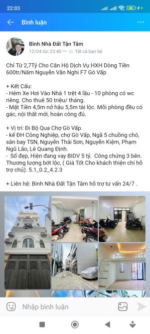 Chỉ Từ 2,3Tỷ Nhà CHDV HXH Dòng Tiền 600tr/Năm Nguyễn Văn Nghi F7 Gò Vấp - 7