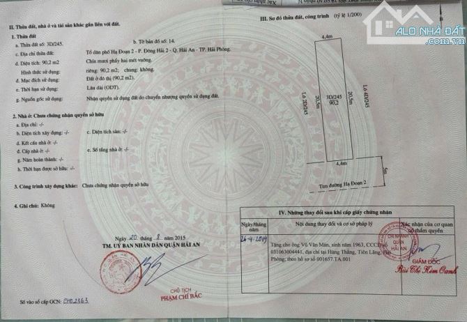 Bán đất tặng Nhà cấp 4 MĐ Hạ Đoạn 2 kinh doanh buôn bán cực tốt , vị trí đẹp  Diện tích :