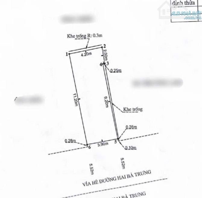 Bán nhà 3 tầng mặt đường Phố Hai Bà Trưng - DT 45m - Mt 3,9m nở hậu - Giá bán 11,8 tỷ