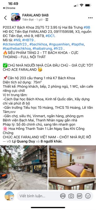CỰC HIẾM TẬP THỂ TẦNG 2 KHU BÁCH KHOA-KHU VỰC NHIỀU KHÁCH TÌM KIẾM CHỈ HƠN 3 tỷ