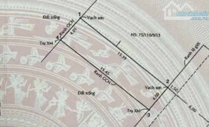 Lô Đất 62m2 giá 3,35 tỷ-giá chốt- Chủ quá ngộp - Nên không làm việc qua môi giới