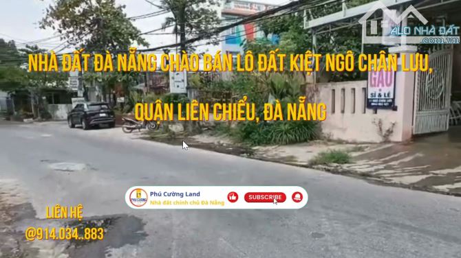 Nhà đất Đà Nẵng chào bán lô đất kiệt Ngô Chân Lưu, quận Liên Chiểu, Đà Nẵng