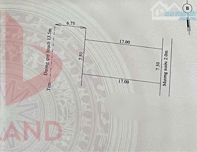 Đất KQH Thuỷ Vân ngang 7,5m giá 21tr/m2