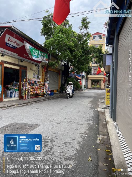 Bán đất 55m đường 6m Sở Dầu, Hồng Bàng giá mềm.