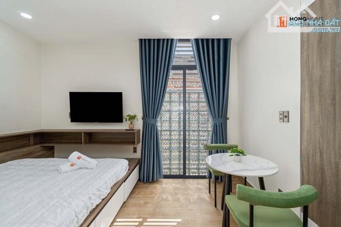 Cho thuê căn hộ dịch vụ quận Bình Thạnh full nội thất có bancol