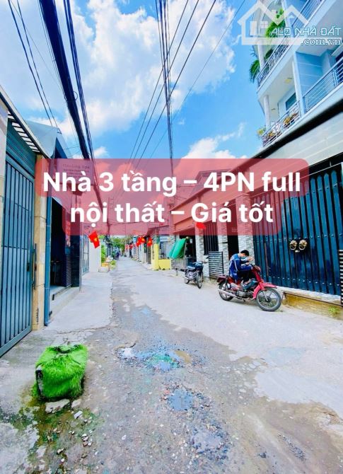 BÁN NHÀ 1 SẸC LÊ ĐỨC THỌ – 3 TẦNG – 4PN – XE HƠI TỚI NHÀ – CHỈ NHỈNH 5 TỶ