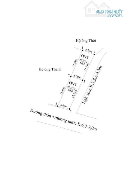 Chính chủ gửi bá.n 2 lô đất đầy tiềm năng tại Chính Mỹ , Thuỷ Nguyên giá chỉ từ 6xxtr