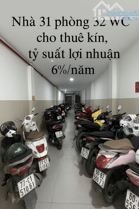 NƠ TRANG LONG - CHDV 150m2 GỒM 31 PHÒNG CHO THUÊ KÍN - DÒNG TIỀN 1.3 TỶ/NĂM - GIÁ 22T