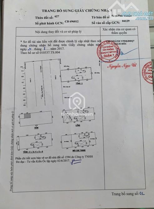Bán Toà Nhà Mặt Tiền Đường Cao Thị Chính. P.Phú Thuận, Quận 7 (50 phòng) Thu 300 triệu - 2