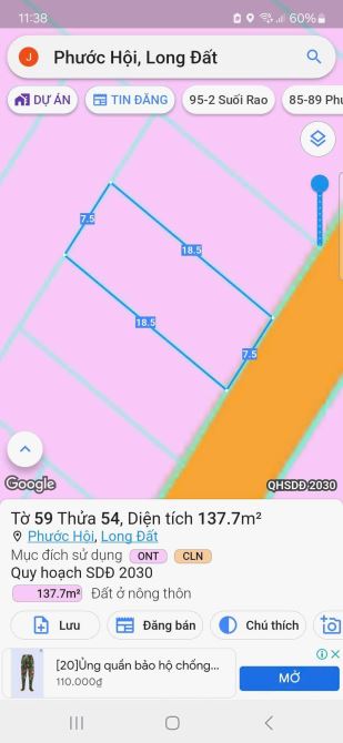 bán gấp đất Phước Hội-Đất Đỏ-BRVT  sát tỉnh lộ 44B - 2