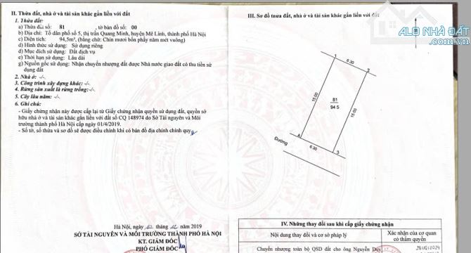 💥💥💥TỔ 5 - TT. QUANG MINH - OTO TRÁNH - KINH DOANH ĐẸP - MẶT TIỀN RỘNG - VỈA HÈ TO - 91. - 2
