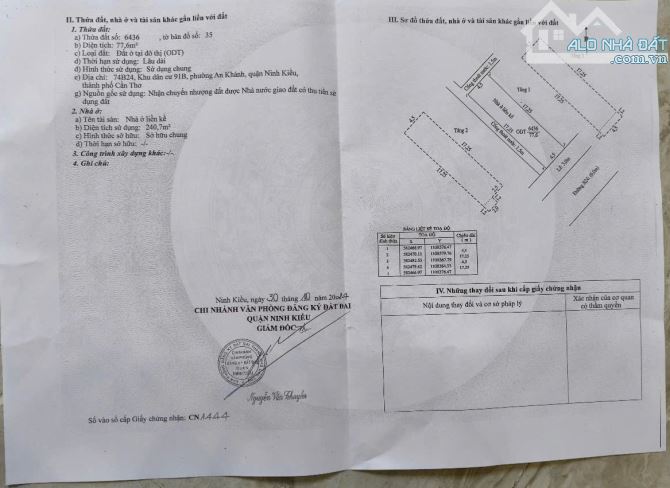 BÁN NHÀ 2 LẦU - KDC 91B, AN KHÁNH, NINH KIỀU, TP CẦN THƠ - 2