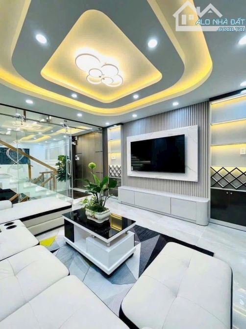 Bán nhà mới đẹp CHUẨN NHƯ HÌNH hẻm 362 Phan Huy Ích, Gò Vấp. 4x13,5m, CN 53m, 5tấm, HXH 6m - 5