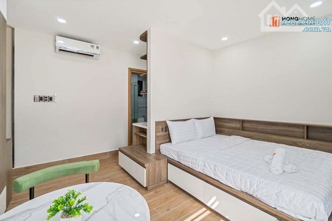 Cho thuê căn hộ dịch vụ quận Bình Thạnh full nội thất có bancol - 5